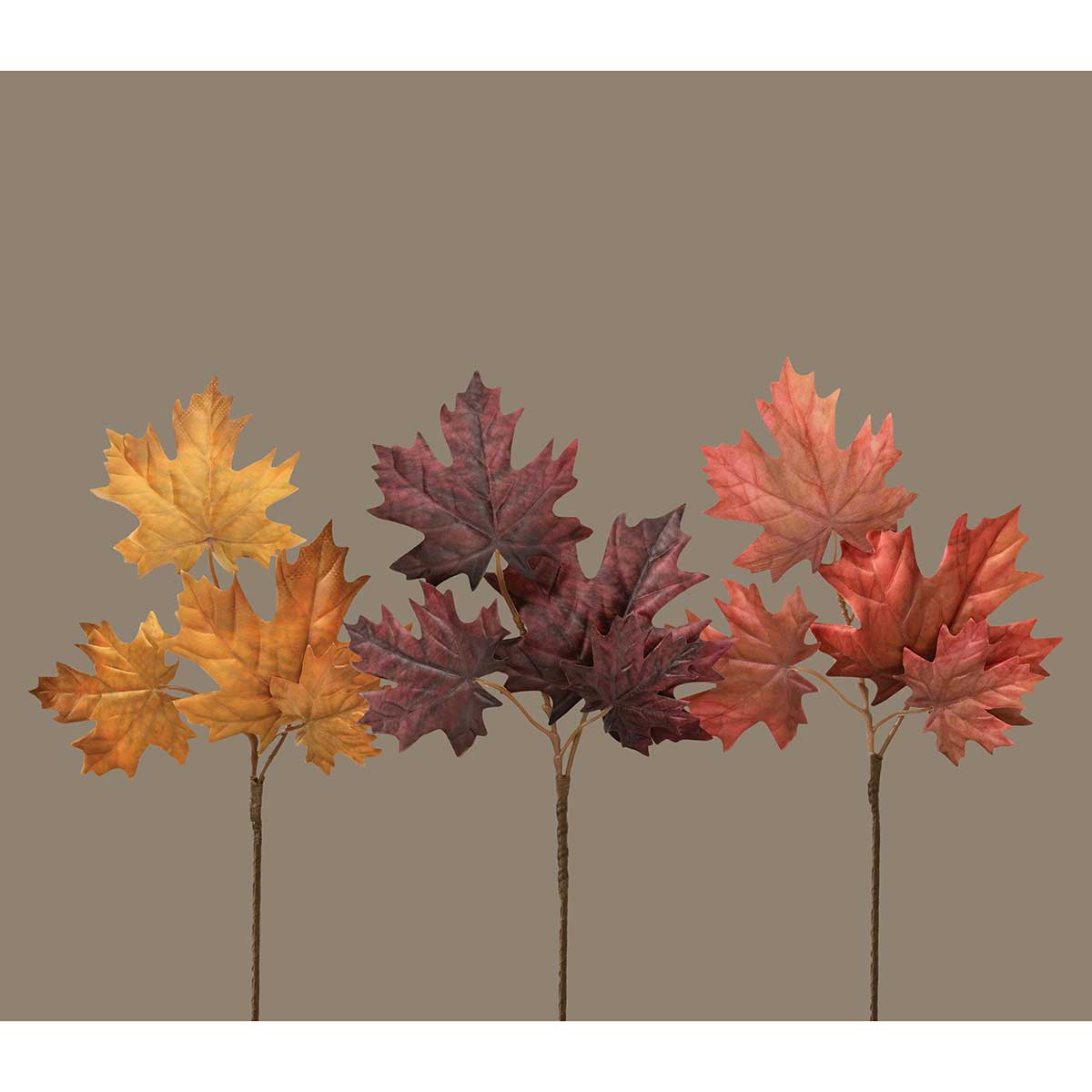 PIK MAPLE LEAF BURGUNDY 8IN X 11.5IN POLY/PLASTIC - Click Image to Close